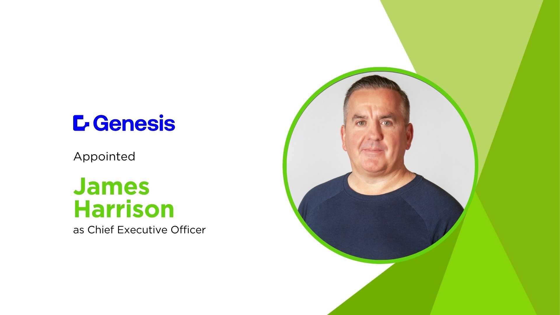 Genesis Global Taps Co-Founder James Harrison as CEO to Lead AI-Driven Future