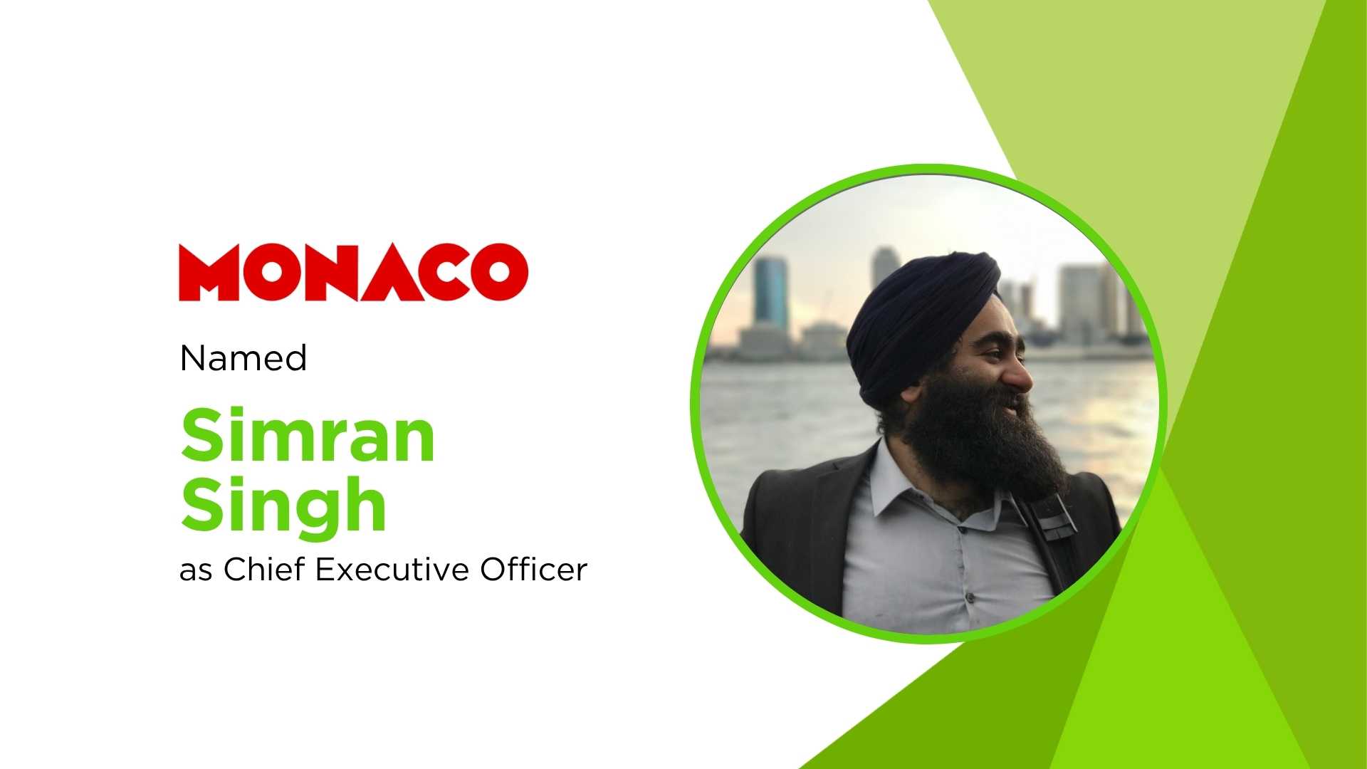 Monaco Research Taps DeFi Veteran Simran Singh as CEO to Bridge Wall Street and Web3