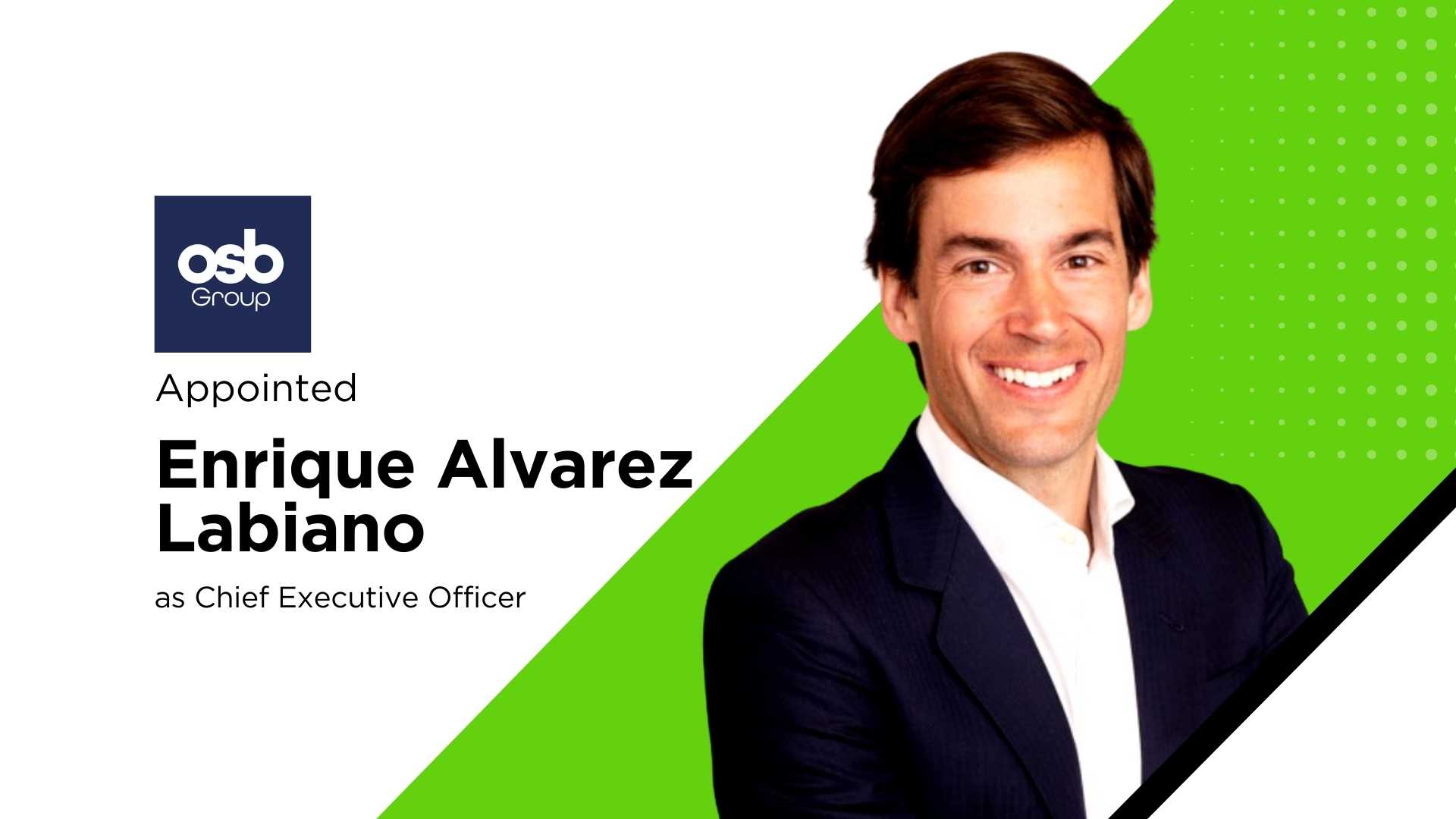 OSB Group appoints Santander Enrique Alvarez Labiano as CEO