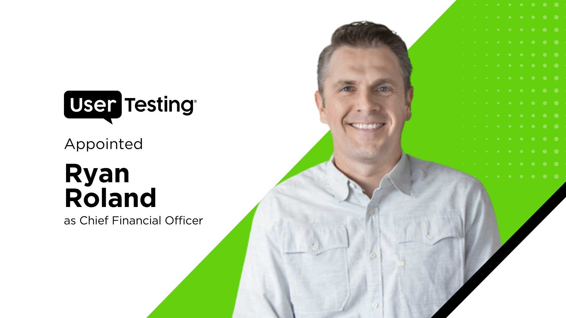 UserTesting Names Ryan Roland CFO