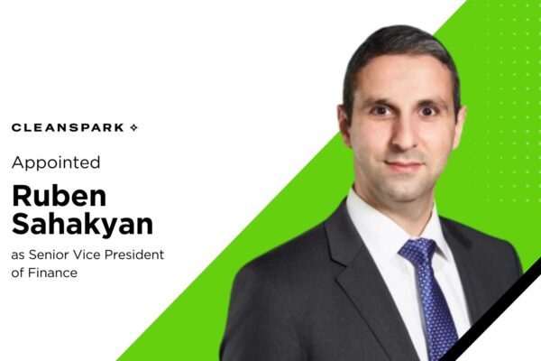 CleanSpark Appoints Ruben Sahakyan as Finance SVP