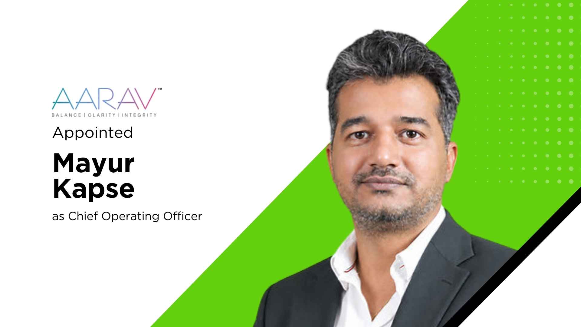 AARAV Names Mayur Kapse COO as Fragrance Business Targets Global Growth