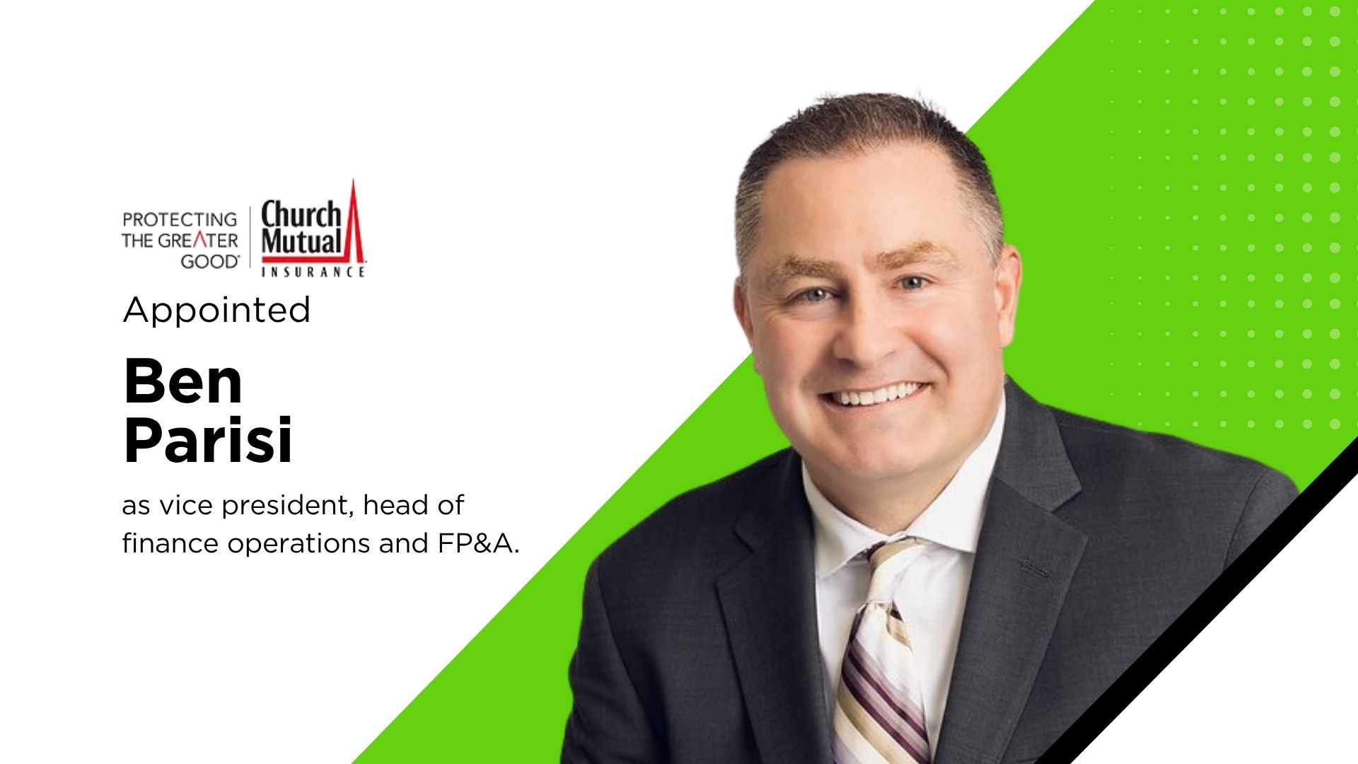 Church Mutual Names Ben Parisi Finance VP